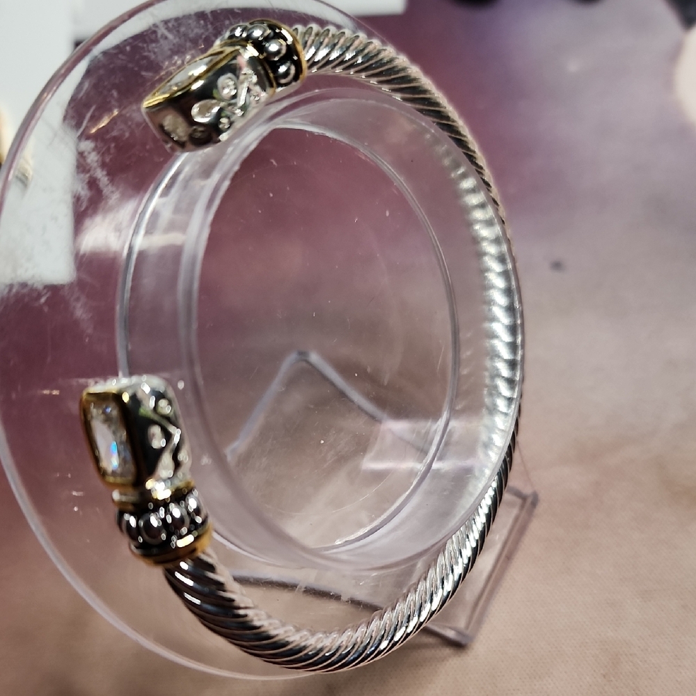 Elegant Silver and Gold Women's Bracelet